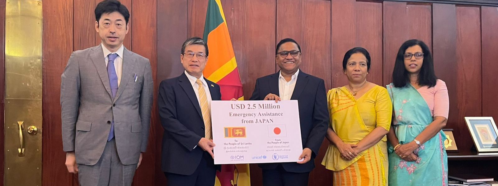 Japan Formally Conveys USD 2.5M Aid Decision